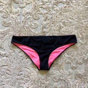 VS Pink Black Bikini Bottoms